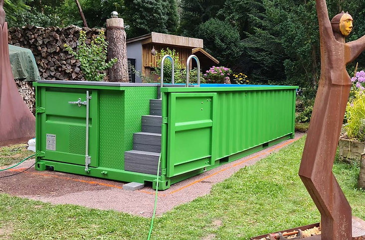 Contenedor de piscina 6.2mx 2.5m listo para usar, paquete de confort-Nuevo - Image 7