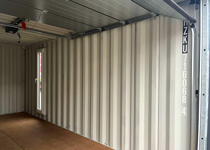 Contenedor marítimo 20 'con puertas de garaje seccionales-Nuevo - Image 8